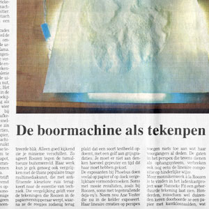 Boormachine als tekenpen Boormachine als tekenpen