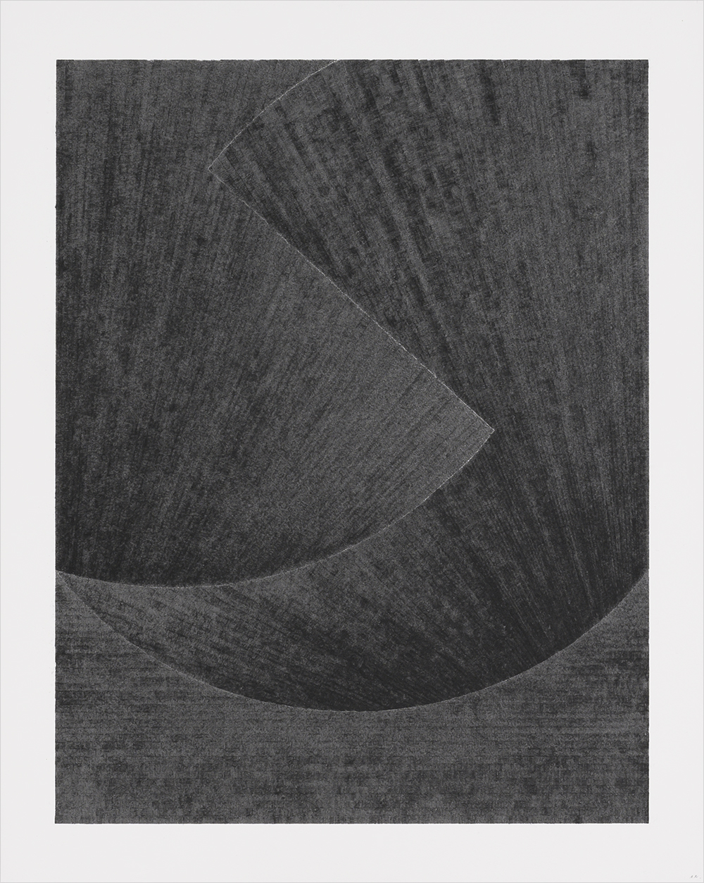 Alexandra Roozen, Black Ice series, pencil on paper, 59,5x47,5 cm, 2025